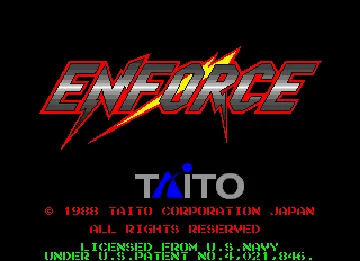 Enforce (Japan) screen shot title